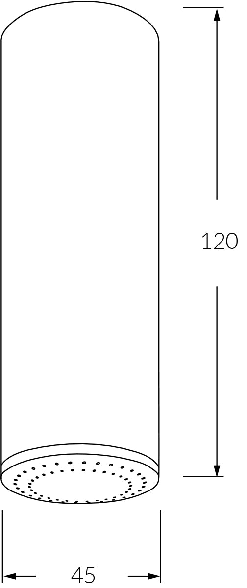Circa Vertical Shower 120mm - Designer Bathware
