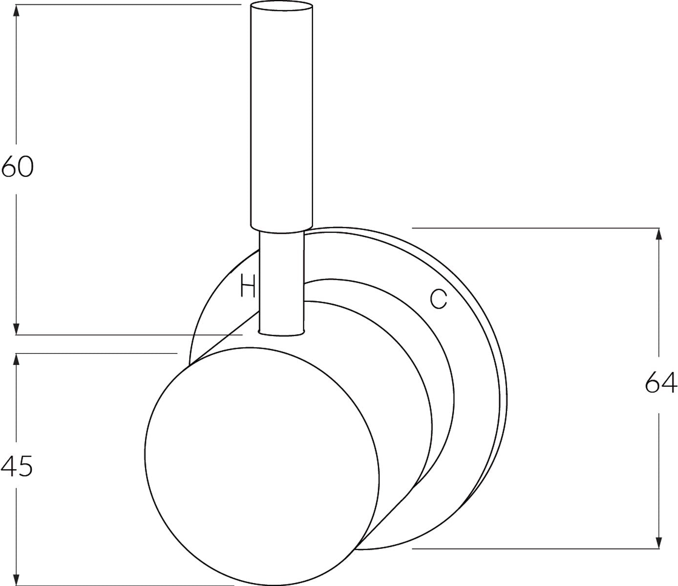 Voda Wall Mixer 316SS - Designer Bathware