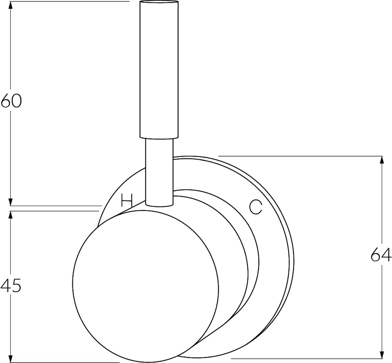 Voda Wall Mixer - Designer Bathware