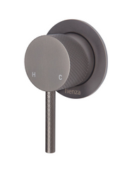 AXLE Wall Mixer on Small Round Plate - Designer Bathware
