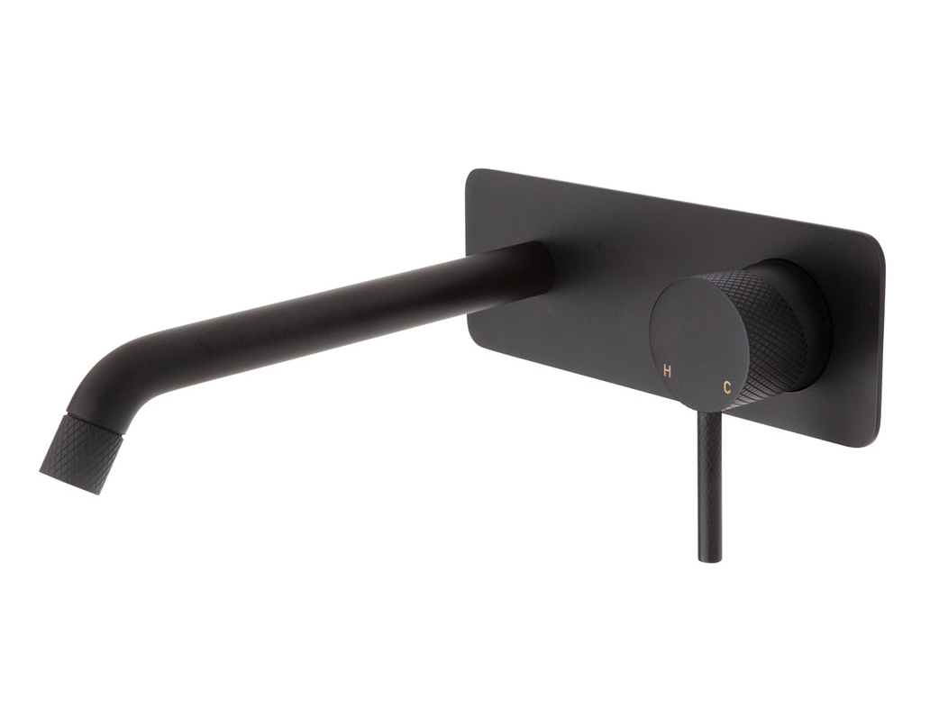 AXLE Wall Basin/Bath Mixer Set on Plate - Designer Bathware