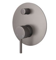 Axle Wall Diverter Mixer Large Round Plate - Designer Bathware