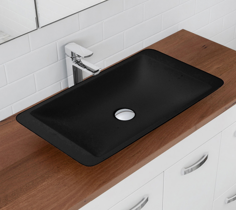 Classique 600 Matte Black Soild Surface Basin - Designer Bathware