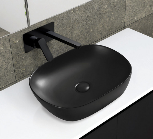 Koko 465 Above Counter Basin, Matte Black - Designer Bathware