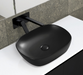 Koko 465 Above Counter Basin, Matte Black - Designer Bathware