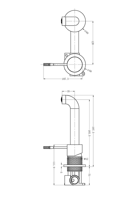 Opal Wall Basin/Bath Mixer Seperate Back Plate - Designer Bathware