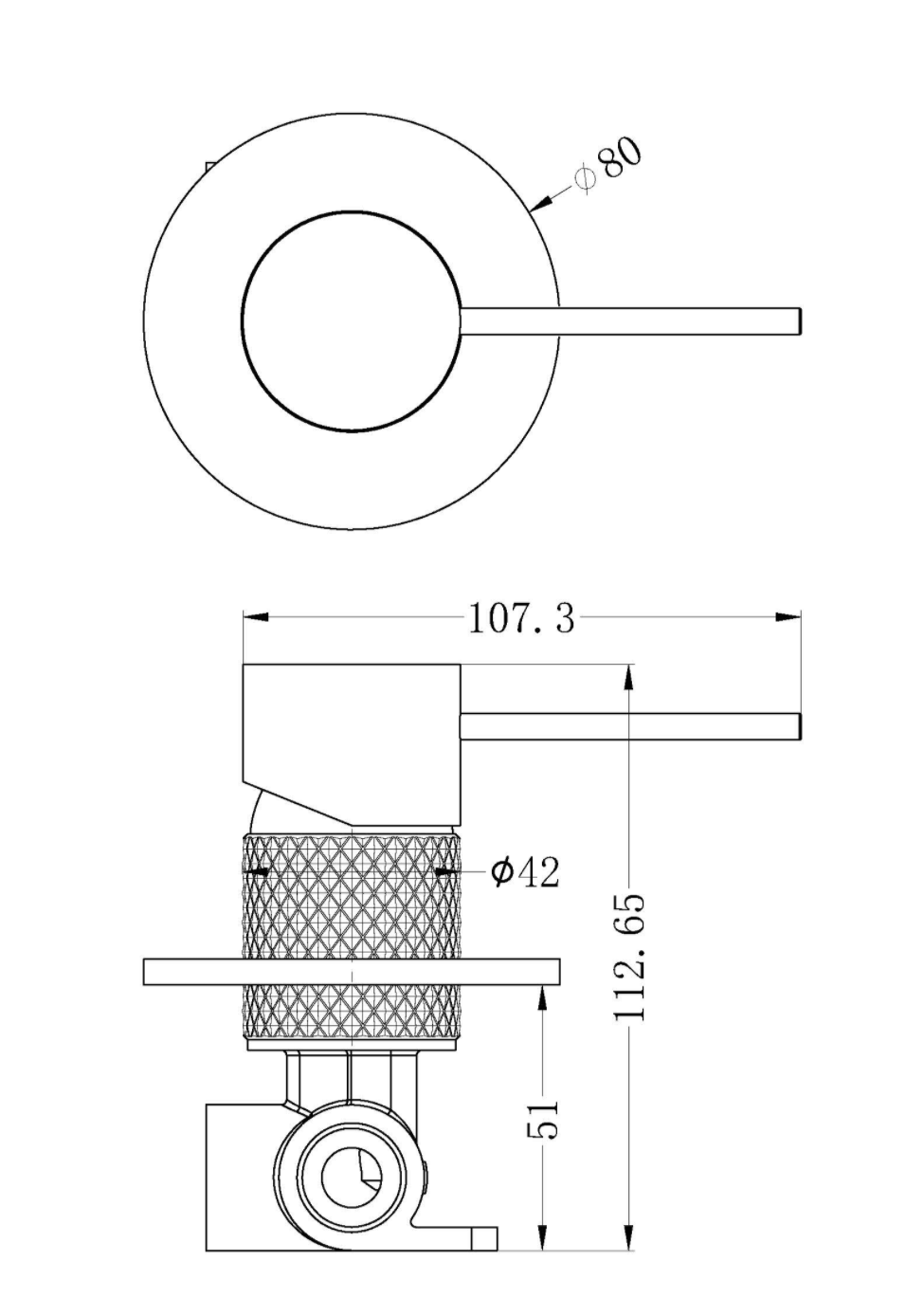 Opal Shower Mixer - Designer Bathware