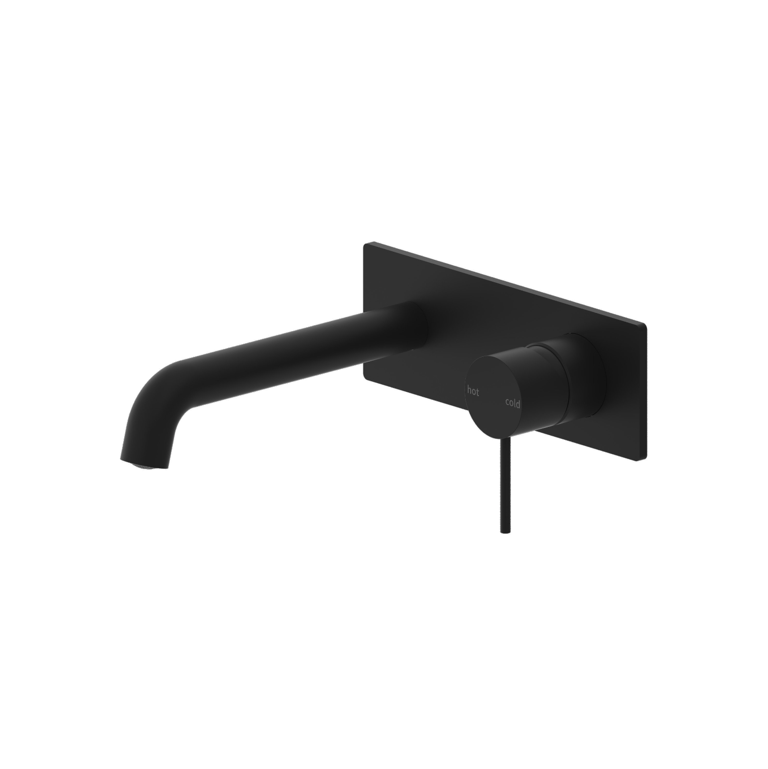 Mecca Wall Basin Mixer On Backing Plate - Designer Bathware