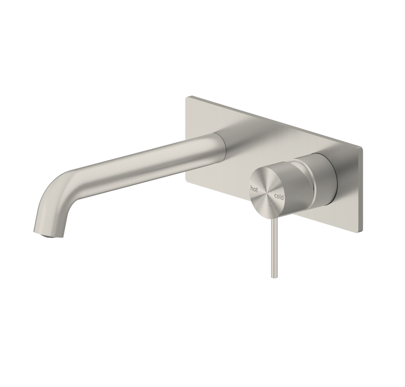 Mecca Wall Basin Mixer On Backing Plate - Designer Bathware