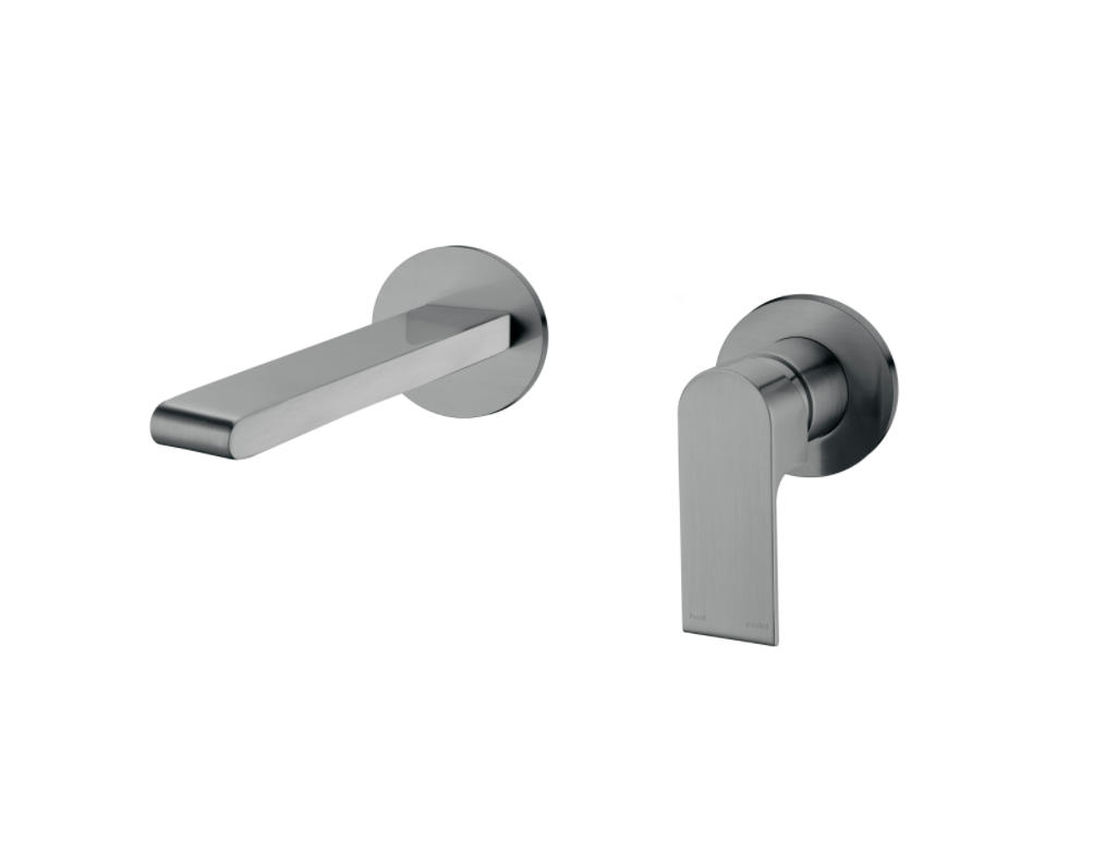 Nero Bianca Wall Basin Mixer - Gunmetal