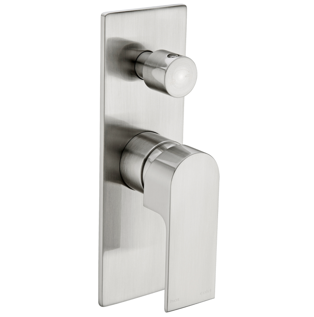 Bianca Shower Mixer With Diverter Brushed Nickel