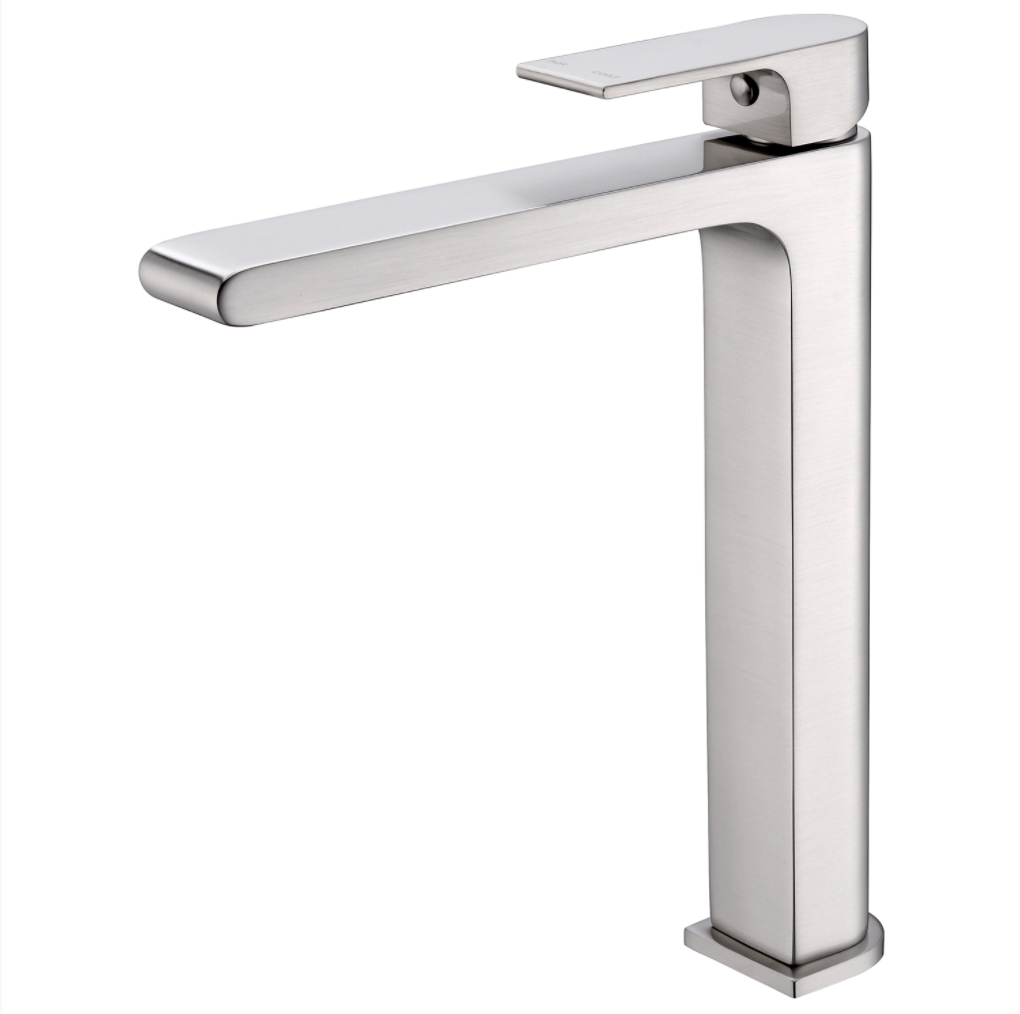 Nero Bianca Tall Basin Mixer - Brushed Nickel