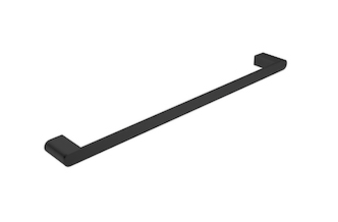 Bianca Single Towel Rail 800mm Matte Black