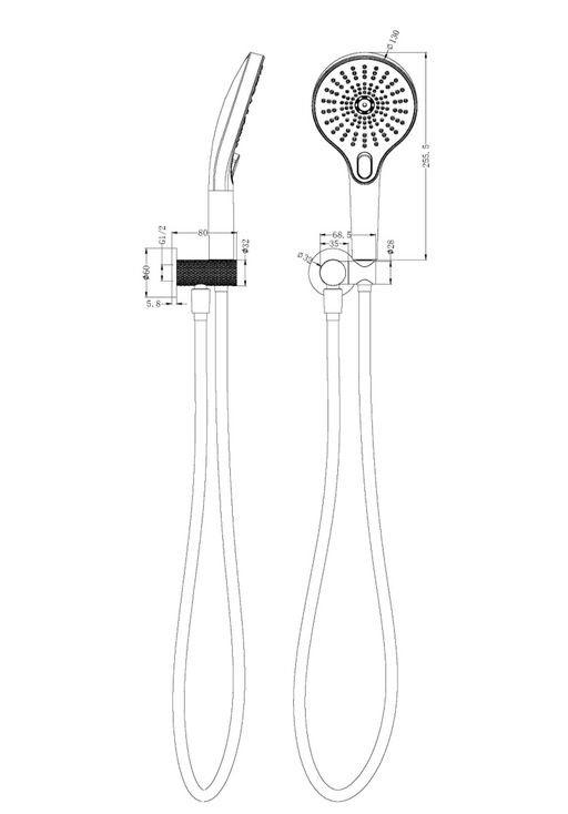 Opal Shower Bracket - Designer Bathware