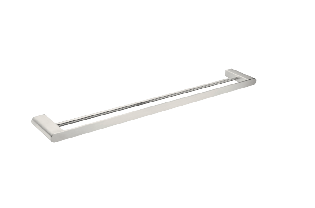 Bianca Double Towel Rail 800mm Brushed Nickel