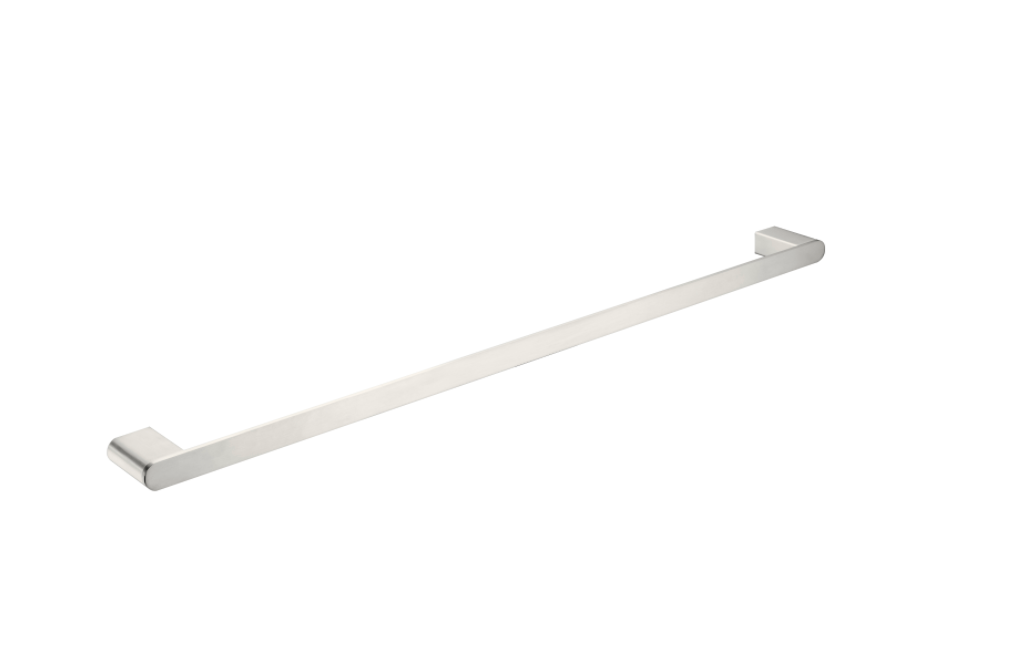Bianca Single Towel Rail 800mm Brushed Nickel