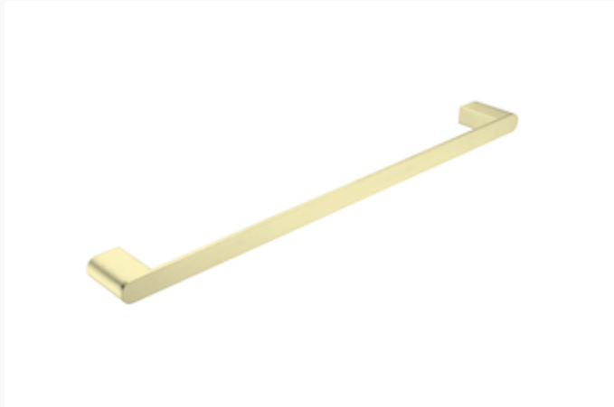 Bianca Single Towel Rail 800mm Brushed Gold