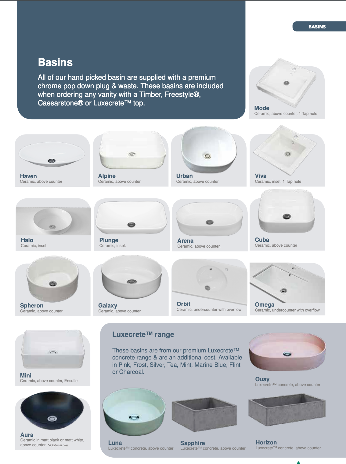 Contour Vanity Unit - Designer Bathware