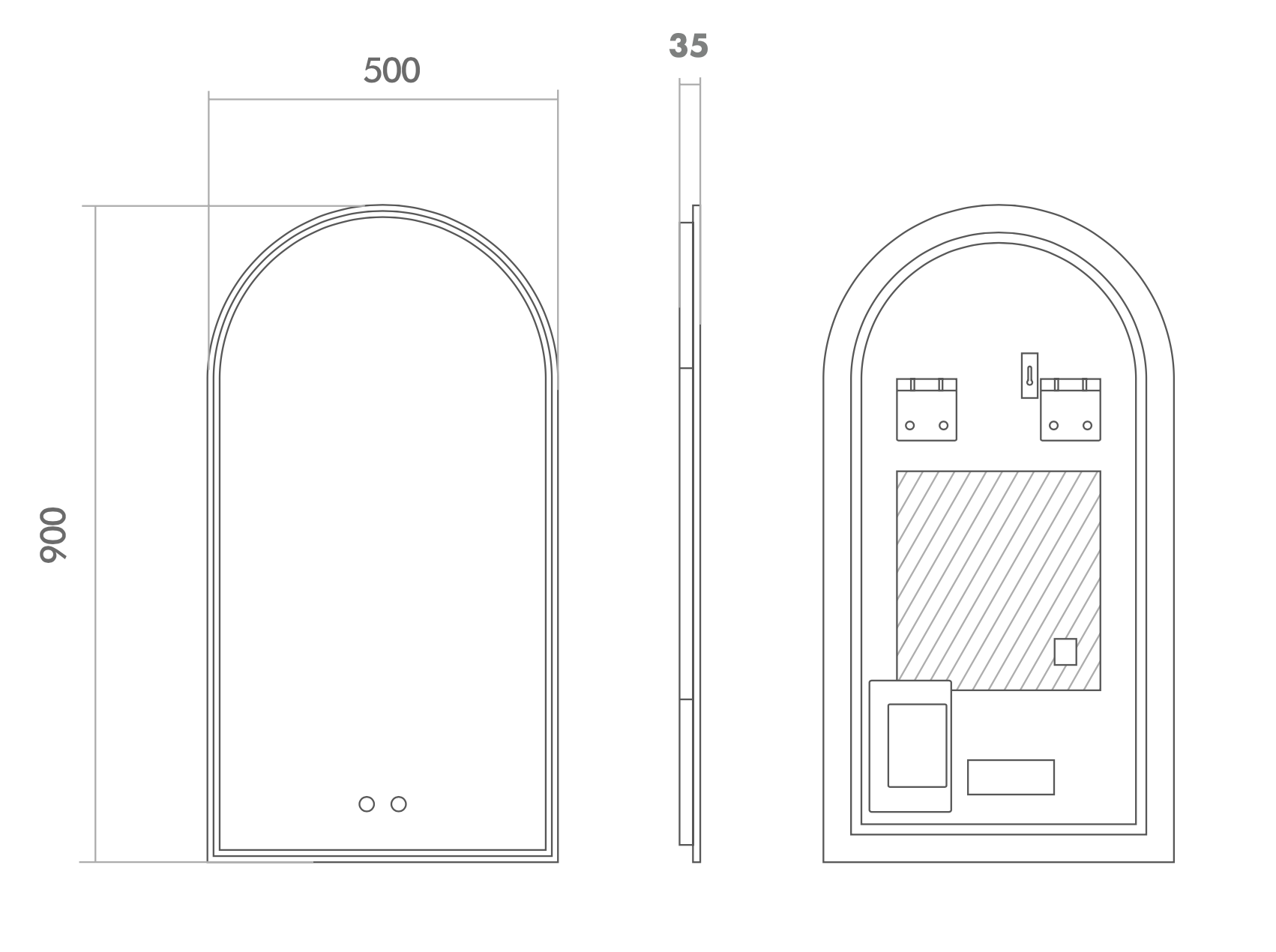 Arch LED Mirror - Designer Bathware