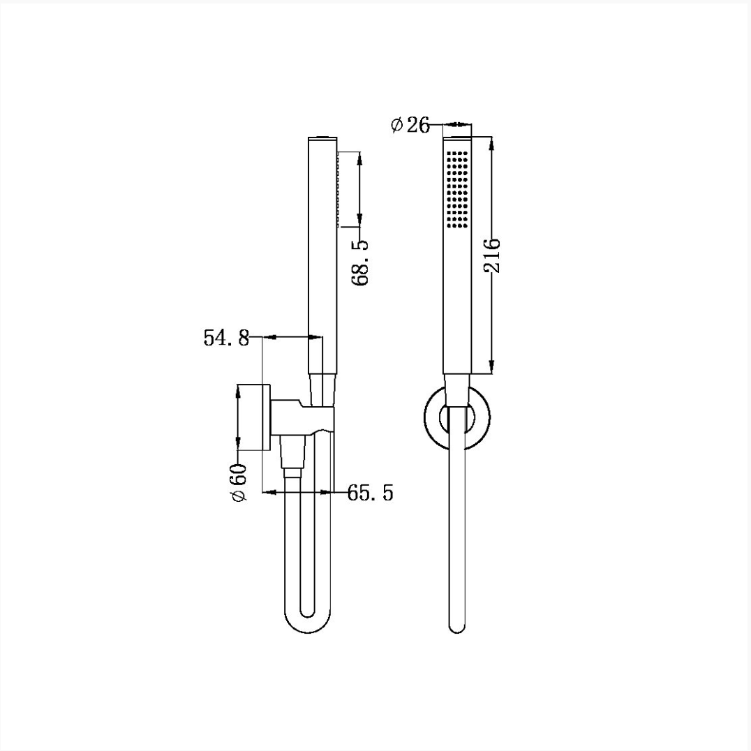 Round Shower Bracket - Designer Bathware