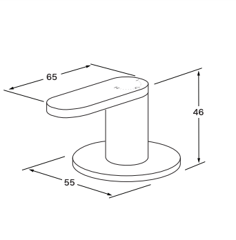 Duet Progressive Top Mount Hob Mixer - Designer Bathware
