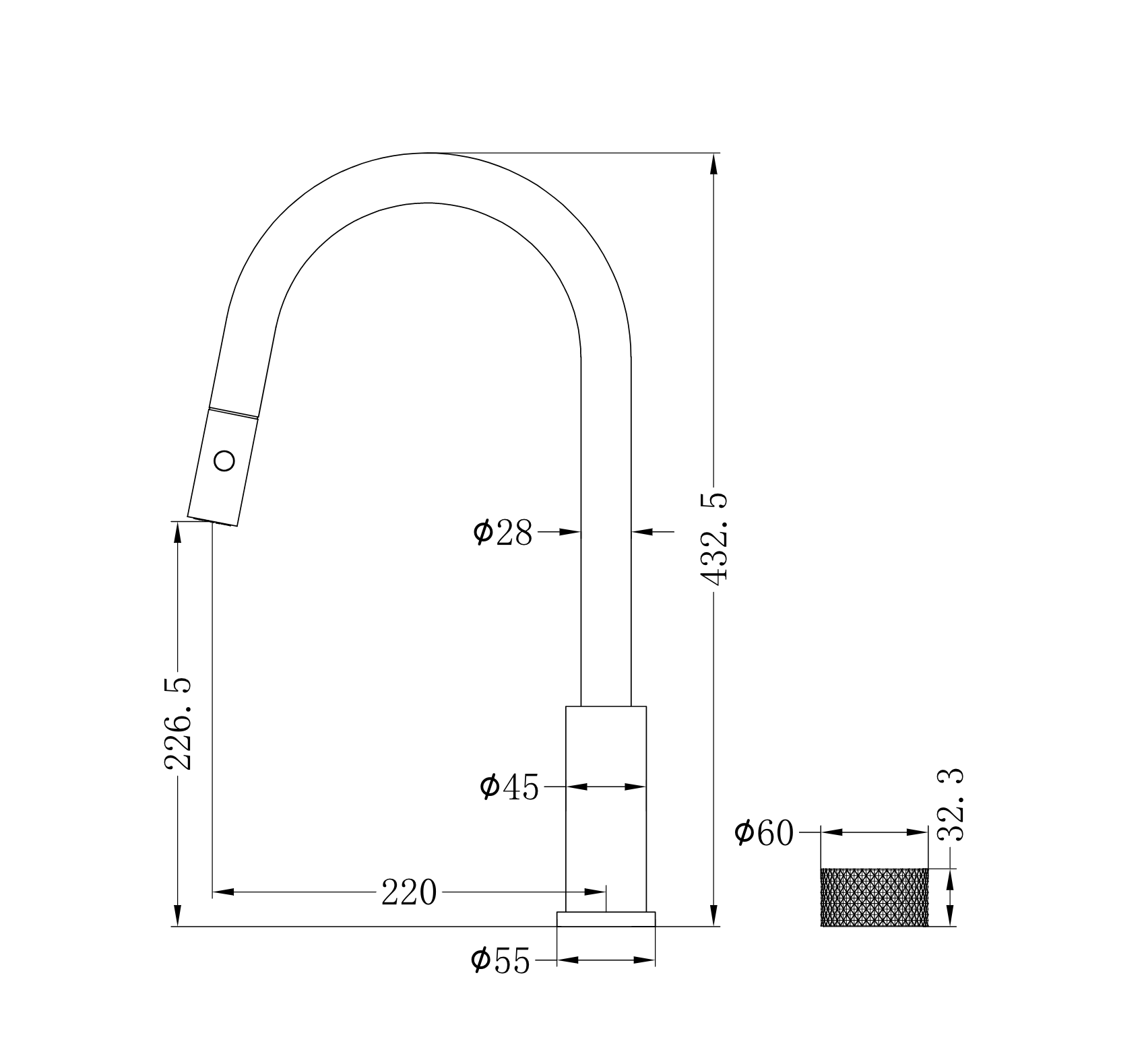 Opal Progressive Pull Out Kitchen Set Graphite - Designer Bathware