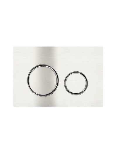 Meir Sigma 21 Dual Flush Plate by Geberit - Brushed Nickel