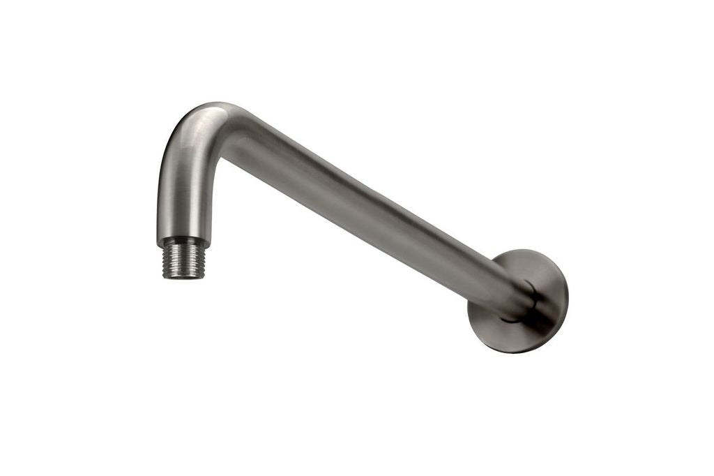 Round Wall Shower Curved Arm 400mm - Designer Bathware