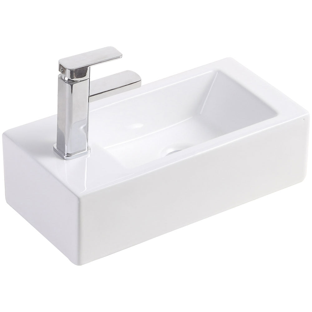 Linea Left-Hand Wall Basin - Designer Bathware