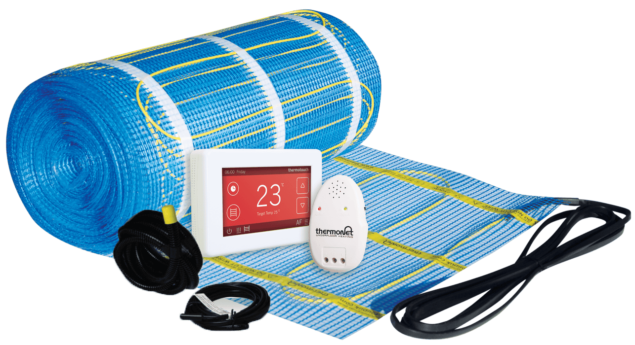 Thermonet 150W/m2 Undertile Heating Kit – Dual Controller - Designer Bathware