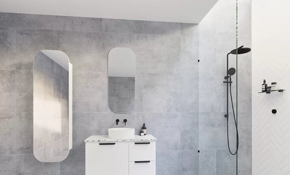 Timberline Allure Flute Matte White - Designer Bathware
