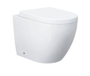 Rimless Wall Faced Pan, Cistern & Button Package BLACK - Designer Bathware