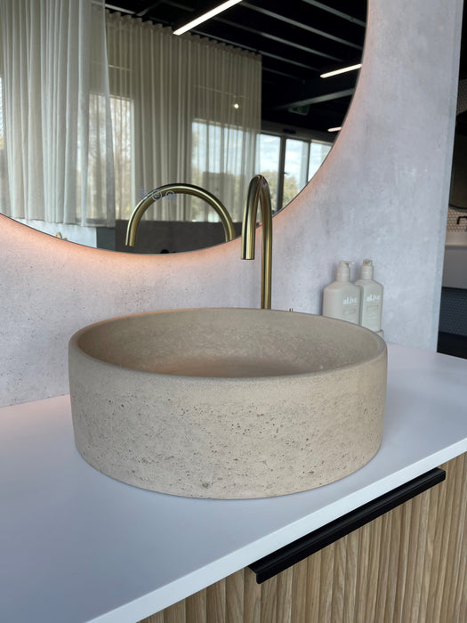 Vallee Round Concrete Basin - Designer Bathware