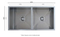Interchange Brushed Stainless Steel Sink Double