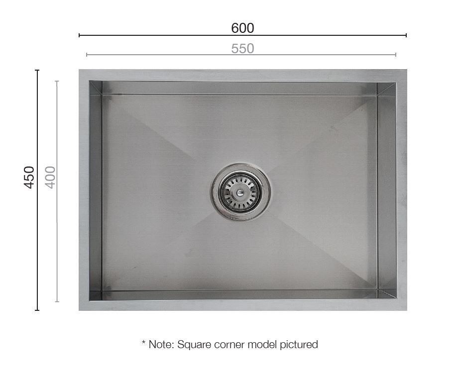 Interchange Brushed Staineless Steel Sink 550