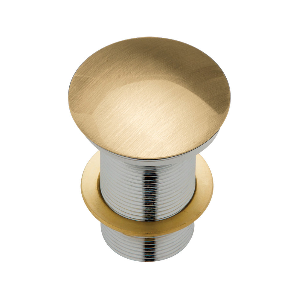Metal Cap Pop-Up Waste, 32mm Urban Brass - Designer Bathware