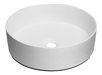 Regio White Cloud Acrylic Solid Surface Above Counter Basin - Designer Bathware
