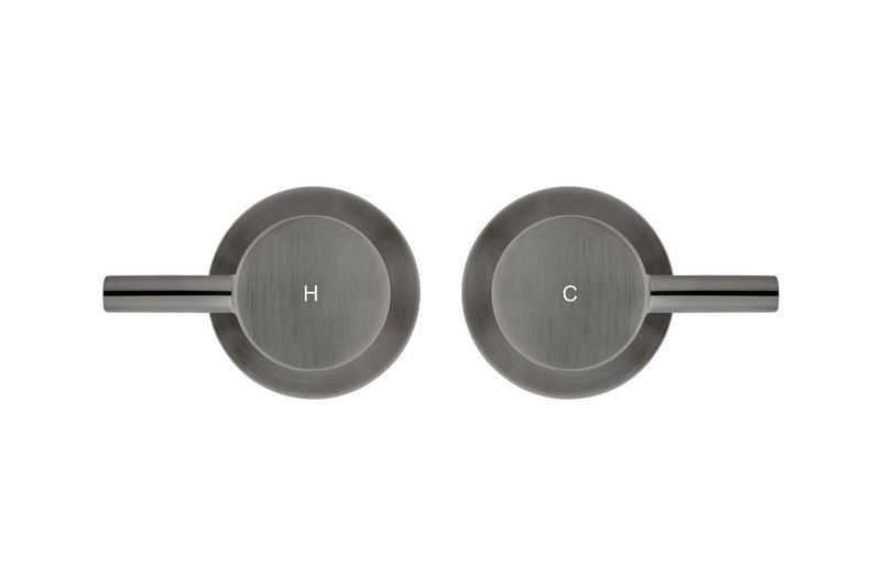 Round Quarter Turn Wall Top Assemblies - Shadow - Designer Bathware