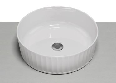 Timberline Allure Flute Matte White - Designer Bathware