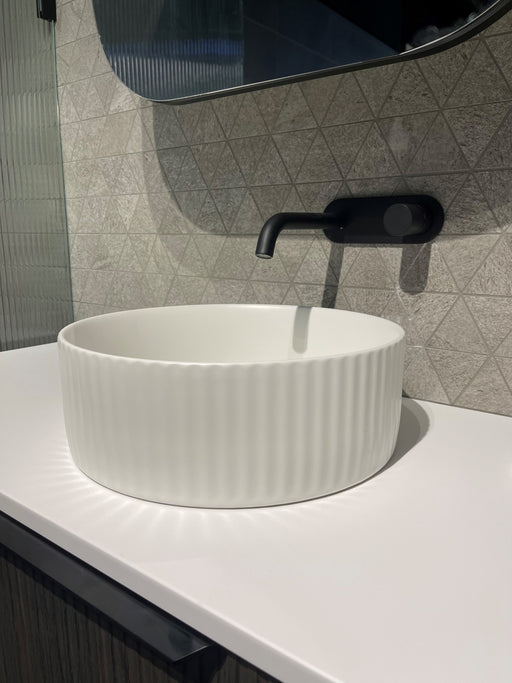 Timberline Allure Flute Gloss White - Designer Bathware