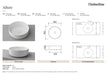 Timberline Allure Matte White Basin - Designer Bathware