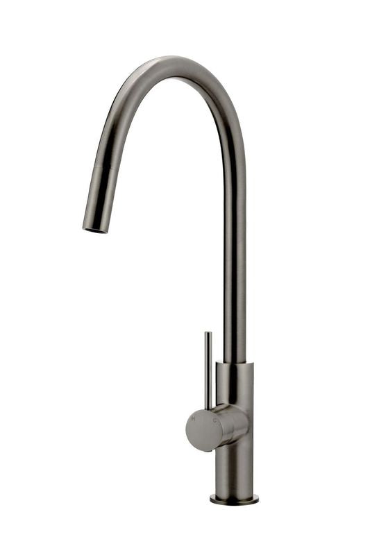 Round Piccola Pull Out Kitchen Mixer Tap - Shadow - Designer Bathware