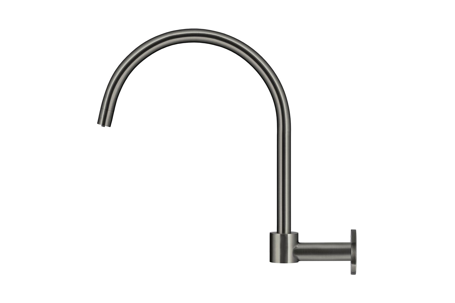 Round High-Rise Swivel Wall Spout - Designer Bathware