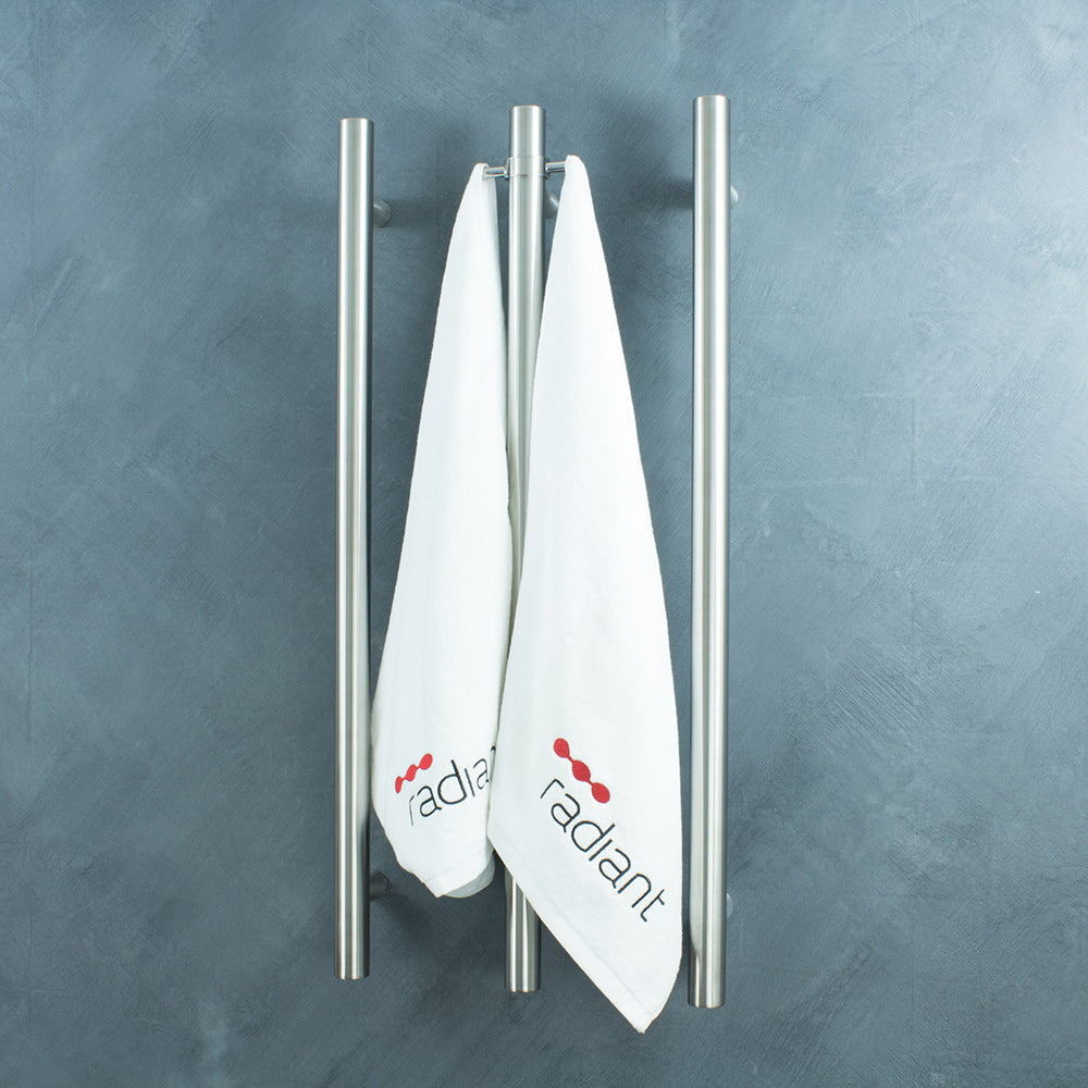 Vertical Heated Towel Rail - Designer Bathware