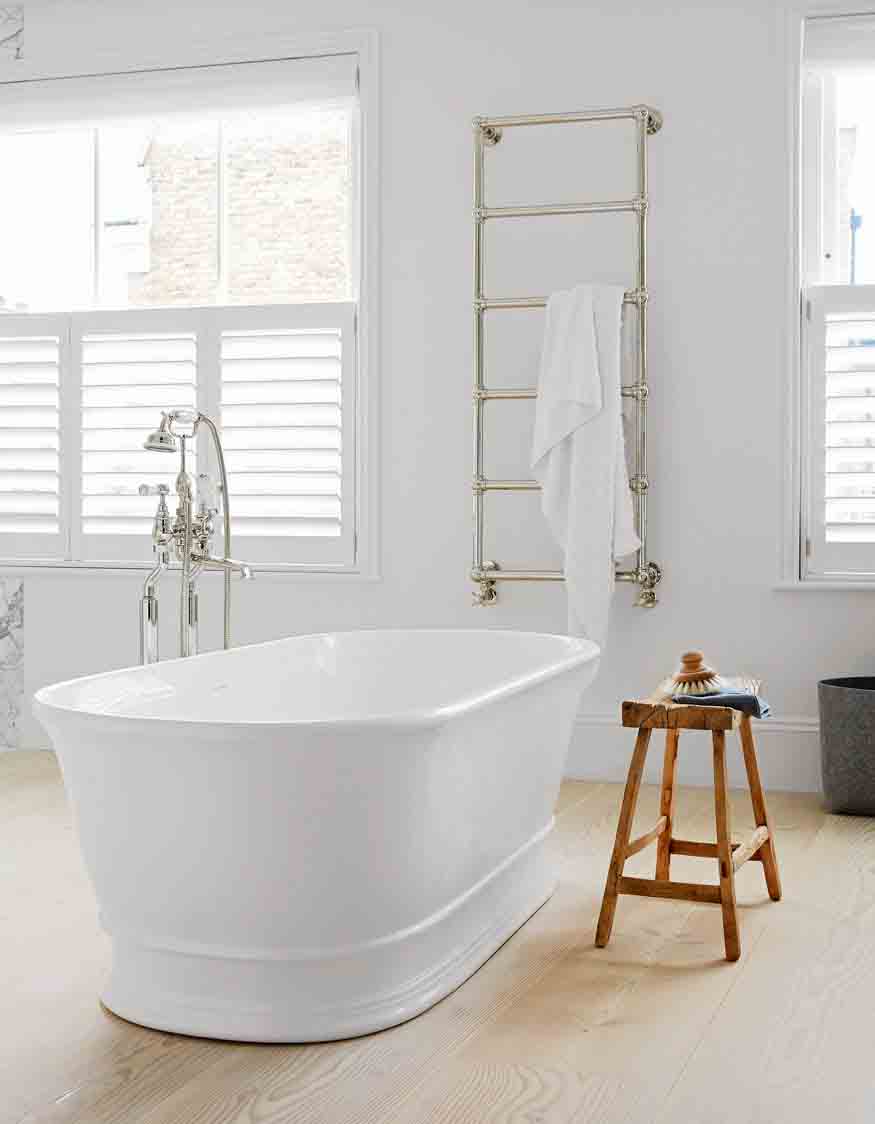 Cambridge 174 x 76 TitanCast Solid Surface Freestanding Bath Gloss White
