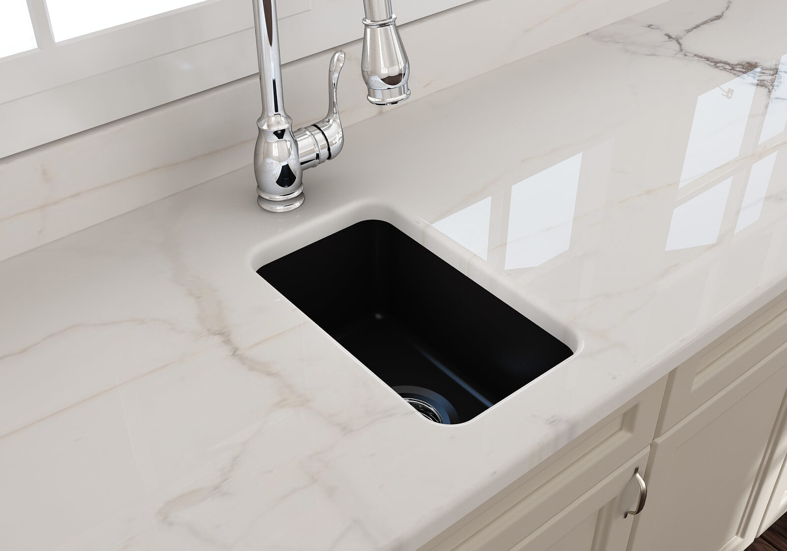 Cuisine 30 x 46 Inset / Undermount Fine Fireclay Sink - Designer Bathware