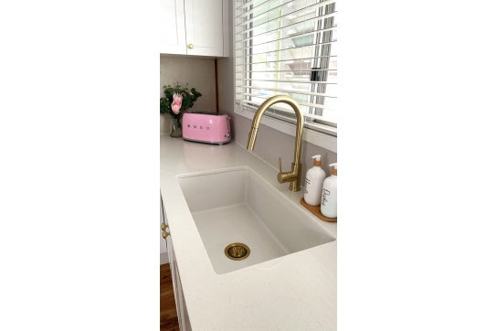 Cuisine 81 x 48 Inset / Undermount Fine Fireclay Sink - Designer Bathware