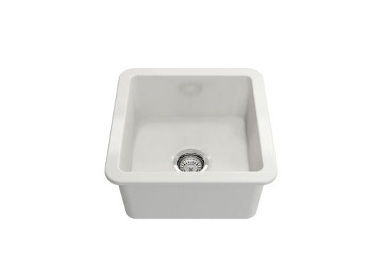 Cuisine 46 x 46 Inset / Undermount Fine Fireclay Sink - Designer Bathware