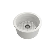 Cuisine Round 47 Inset / Undermount Fine Fireclay Sink - Designer Bathware