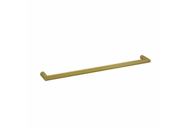 Round Single Bar Heated Towel Rail 800 - Designer Bathware